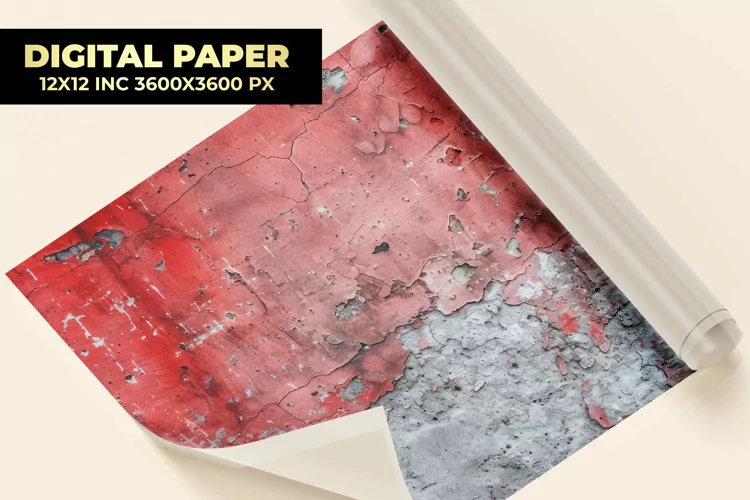 Peeling Paint Digital Paper