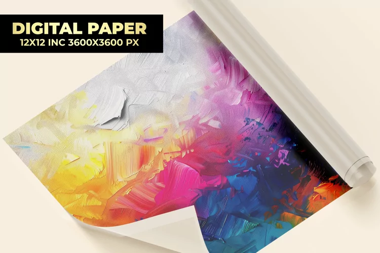 Oil Painting Digital Paper
