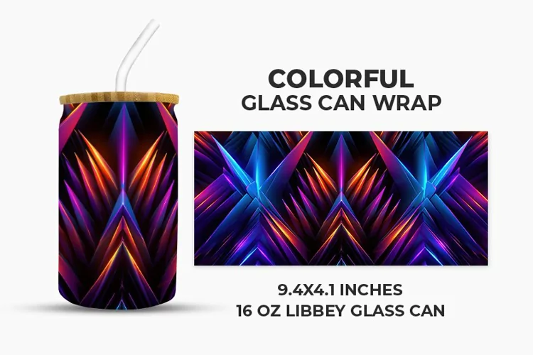 Colorful Glass Can Wrap