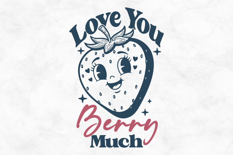 Love You Berry Much SVG PNG File