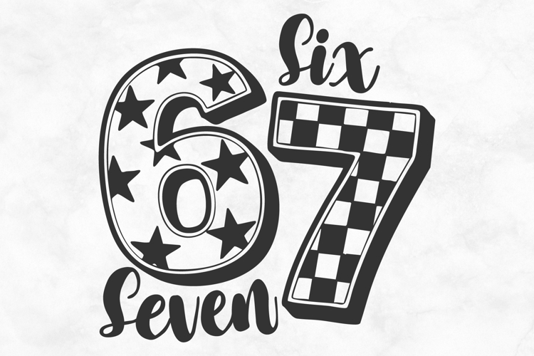 Six Seven 67 SVG PNG File