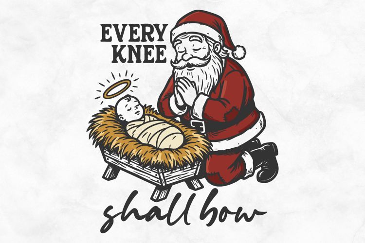 Every Knee Shall Bow SVG PNG File