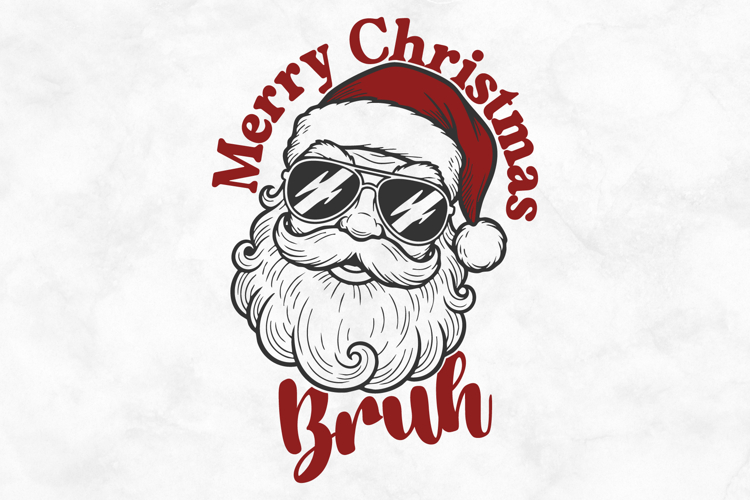 Merry Christmas Bruh SVG PNG File