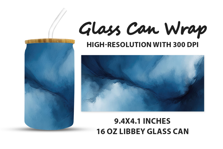 Abstract painting Glass Can Wrap