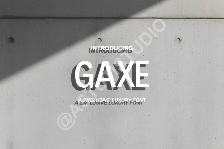Gaxe - Modern Geometric Display Font
