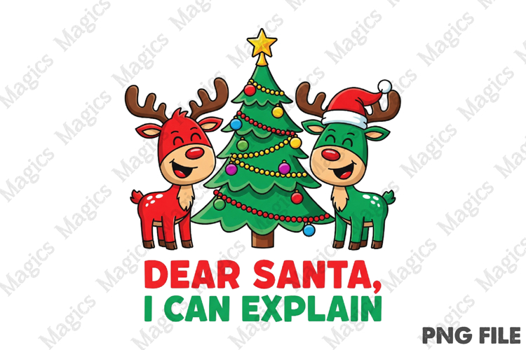 Dear Santa, I Can Explain Christmas PNG