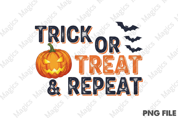 Trick or Treat   Repeat Png