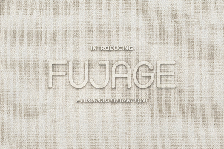 Fujage - Modern Geometric Display Font