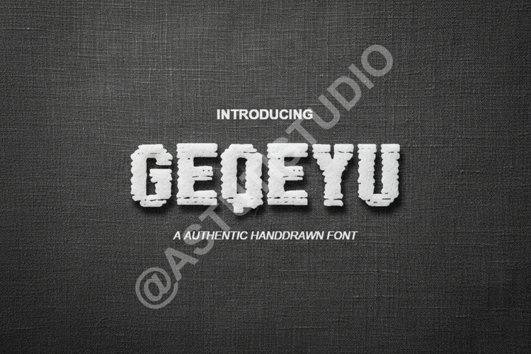 Geqeyu - Modern Minimalist Sans Serif Typeface