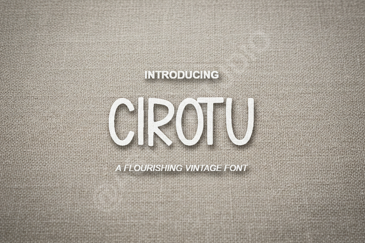 Cirotu - Modern Minimalist Serif Typeface