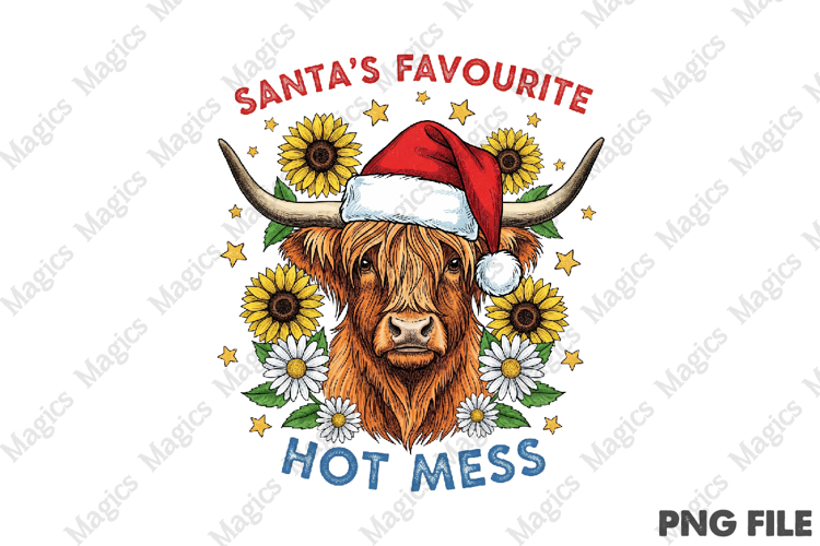 Santas Favourite Hot Mess PNG
