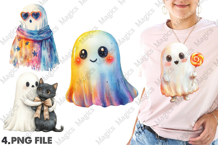 Cute Halloween Ghost Clipart