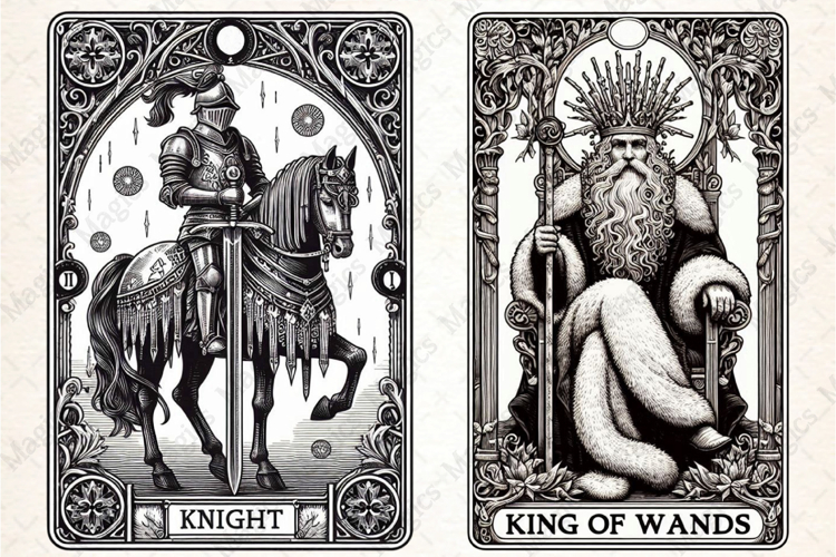 Christmas Tarot Card PNG Files