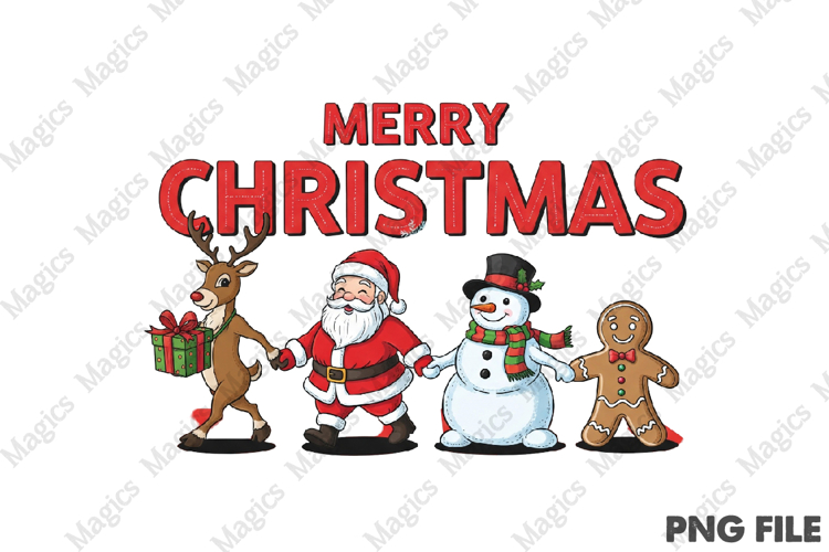 Merry Christmas Sublimation Png