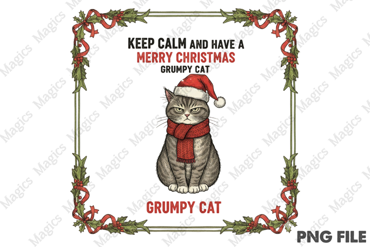 Christmas Grumpy Cat Png