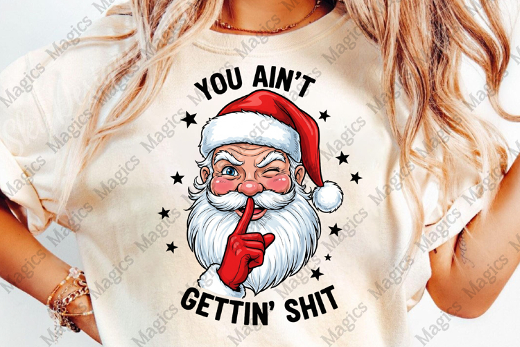 Funny Christmas Sarcastic Santa Png