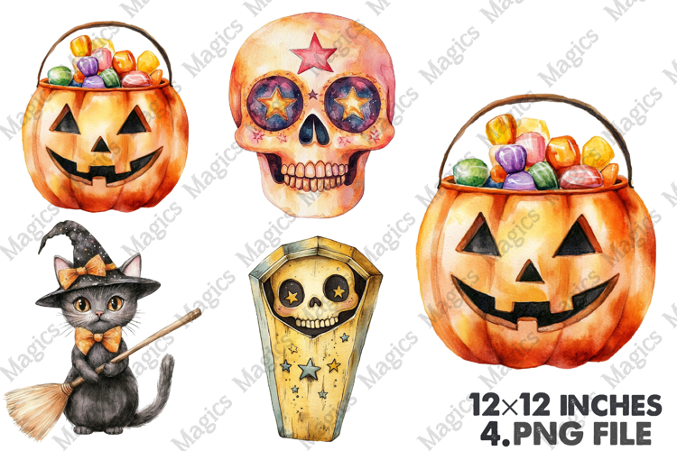 Pumpkin Watercolor Png Image 9