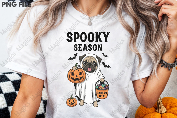 Cute Ghost Dog PNG