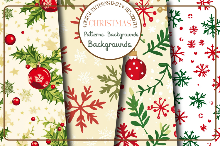 Christmas Patterns Backgrounds