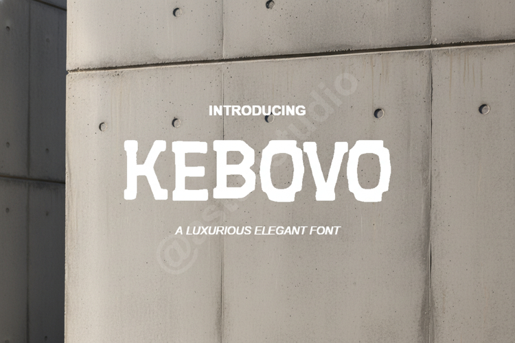 Kebovo - Modern Geometric Sans Serif Typeface