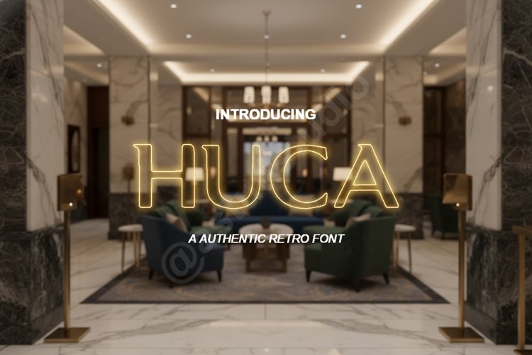 Huca | Modern and Sophisticated Geometric Sans