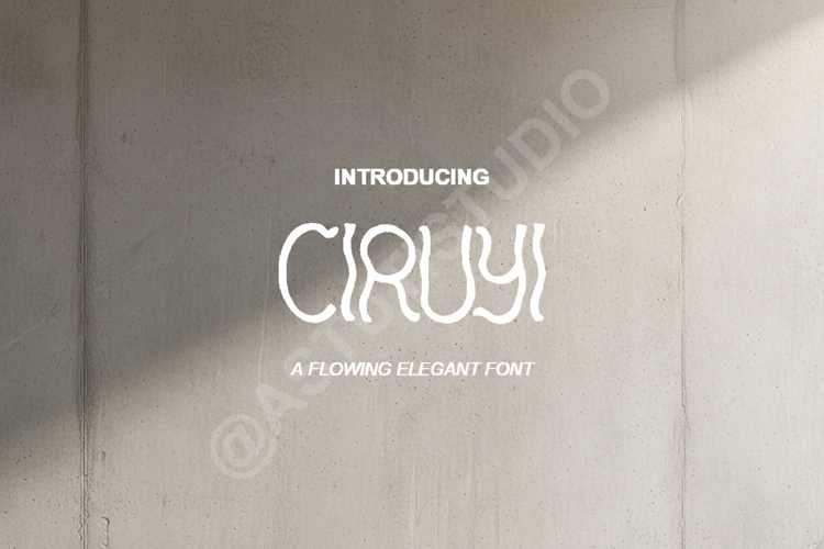 Ciruyi - Chic Modern Serif Typeface