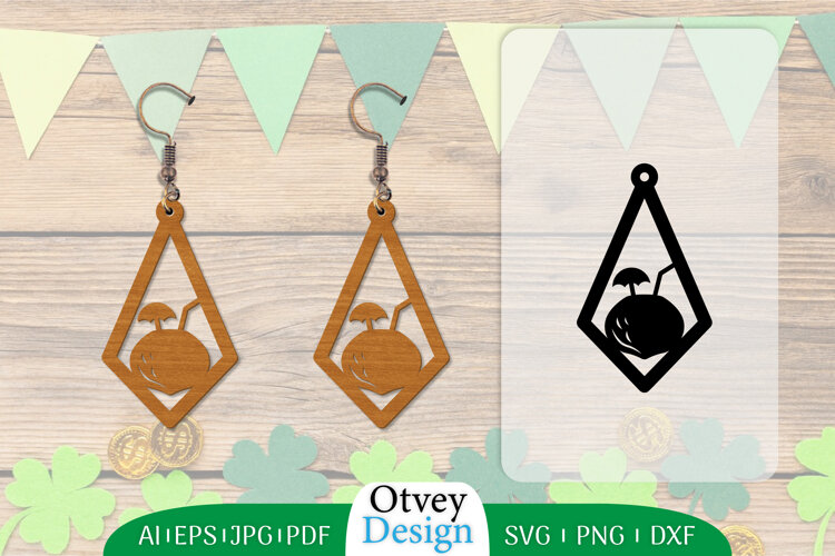 Earring Summer Lasercut example image 1
