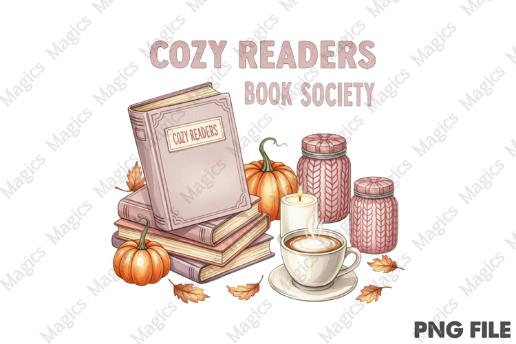 Cozy Readers Book Society Png