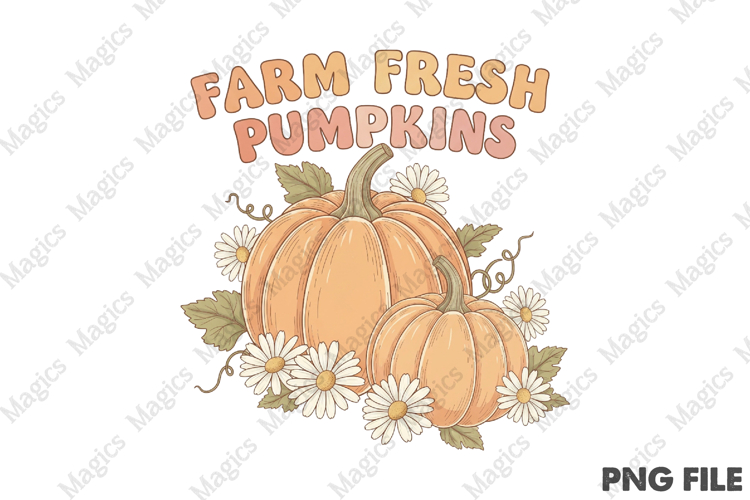 Farm Fresh Pumpkins PNG