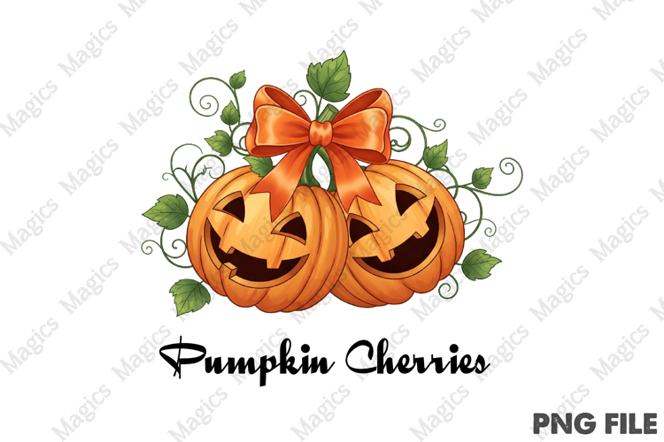 Pumpkin Cherries Png
