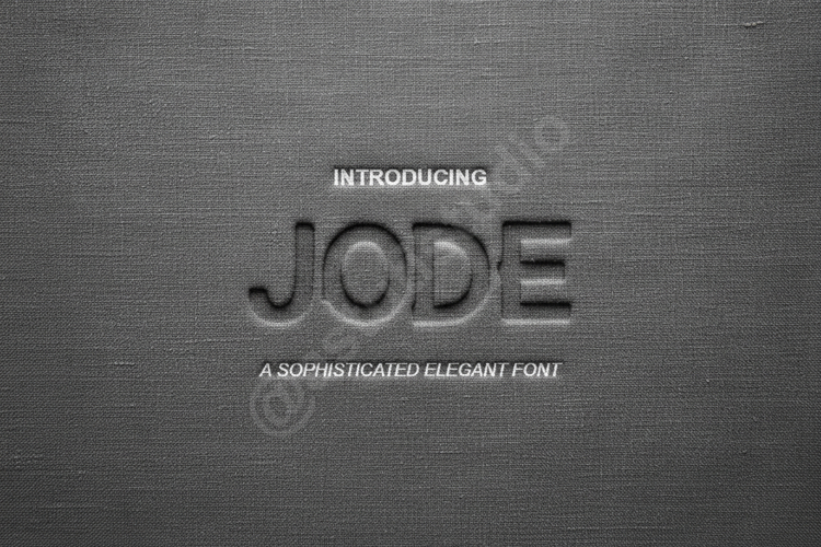 Jode - Elegant Modern Sans Serif Typeface example image 1