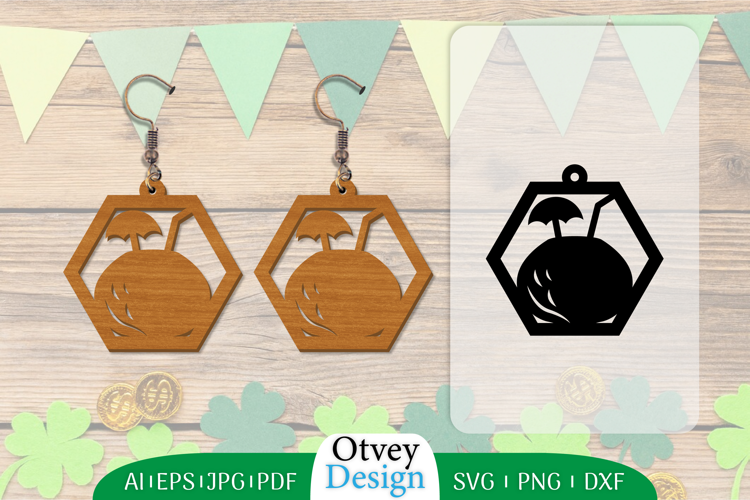 Earring Summer Lasercut