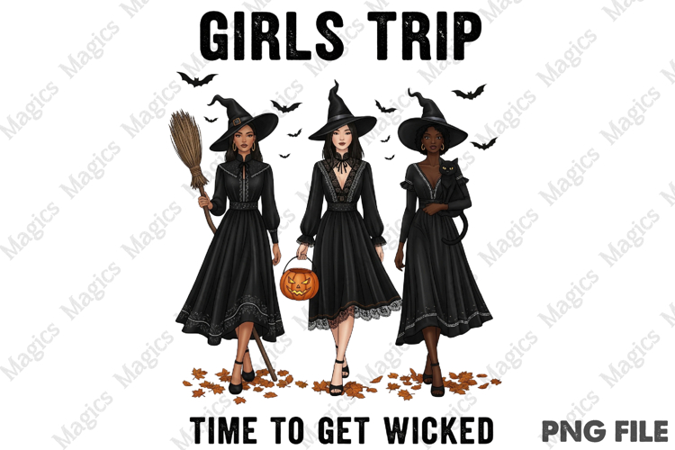 Halloween Fall Witch Girls Trip Autumn