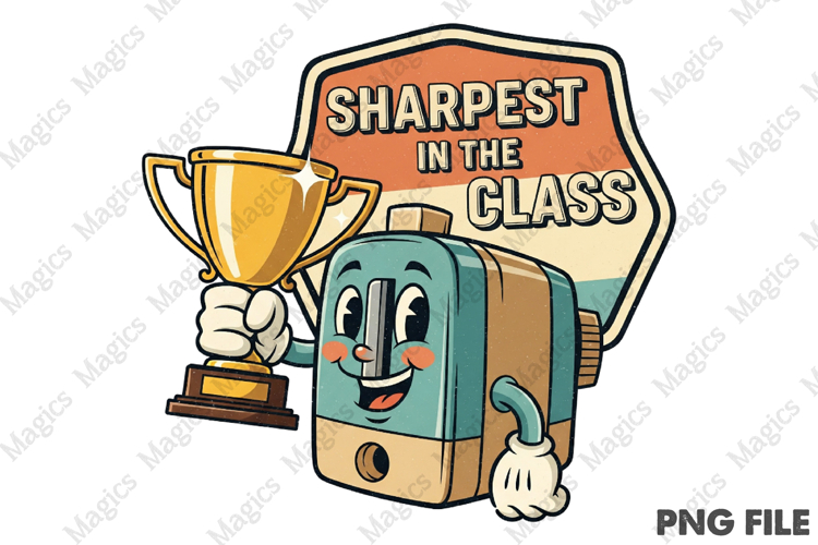 Sharpest in the Class Png, Back To School Sublimation