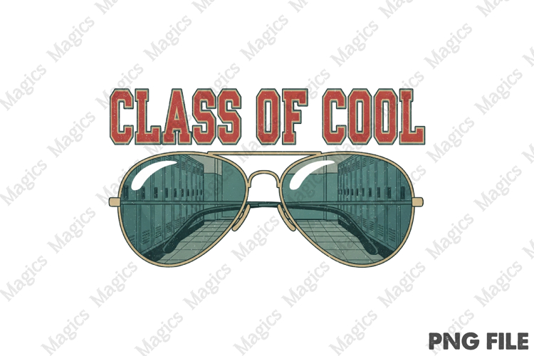 Class of Cool Png, Back To School Sublimation