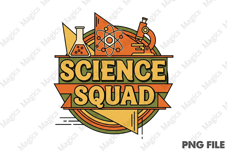 Science Squad Png, Back To School Sublimation