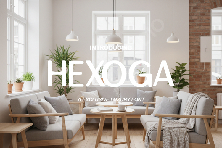 Hexoga - Elegant Modern Geometric Sans
