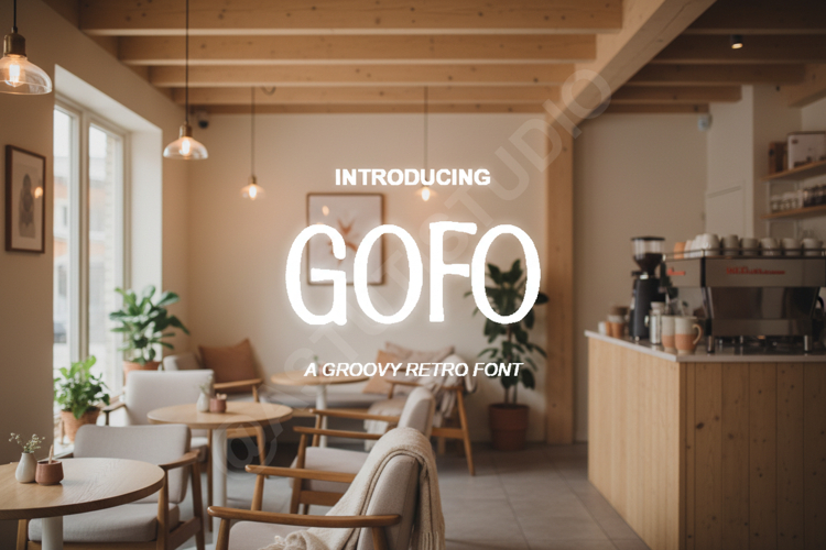 Gofo - Modern Geometric Sans Serif Typeface example image 1