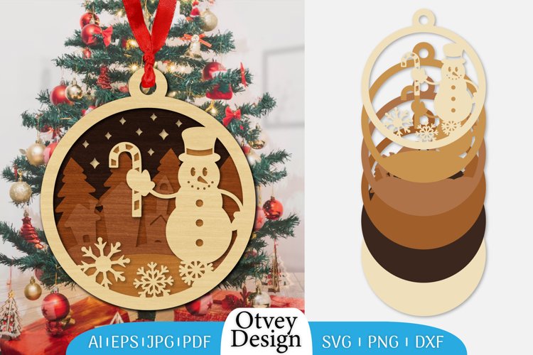 Christmas Ornament Sublimation Designs Image 24