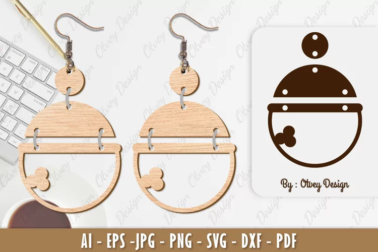 Ball Earring Lasercut