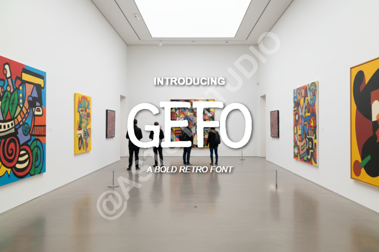 Gefo - Modern Geometric Sans-Serif Typeface example image 1