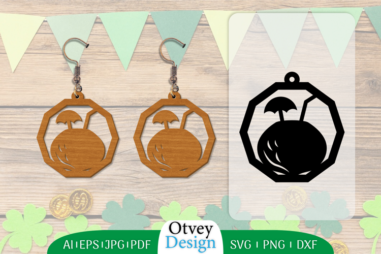 Earring Summer Lasercut