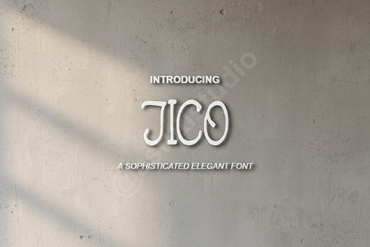 Jico | Modern Geometric Sans Serif Typeface