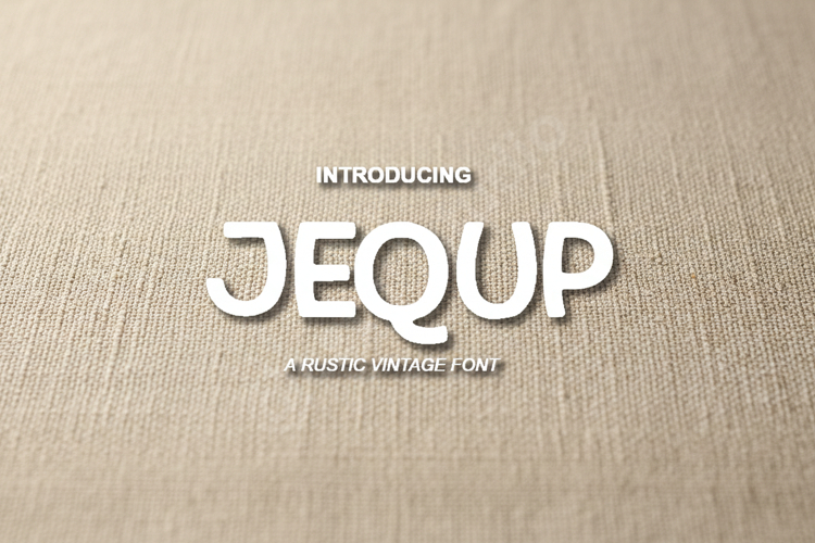 Jequ - Modern Minimalist Display Typeface