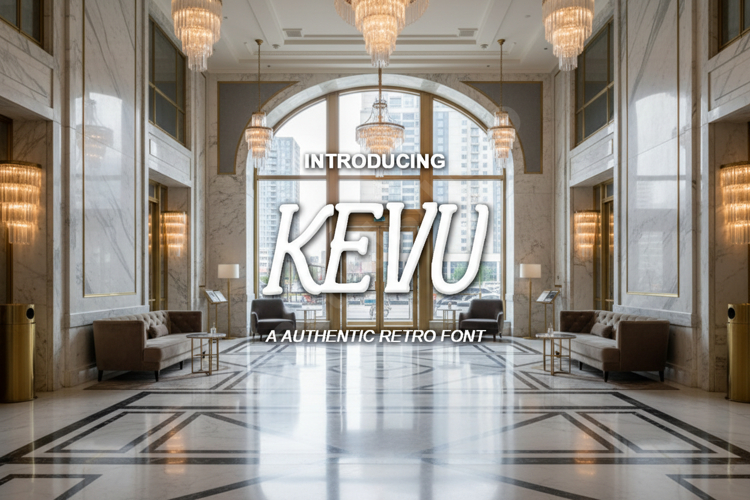 Kevu - Modern Minimalist Sans Serif Font