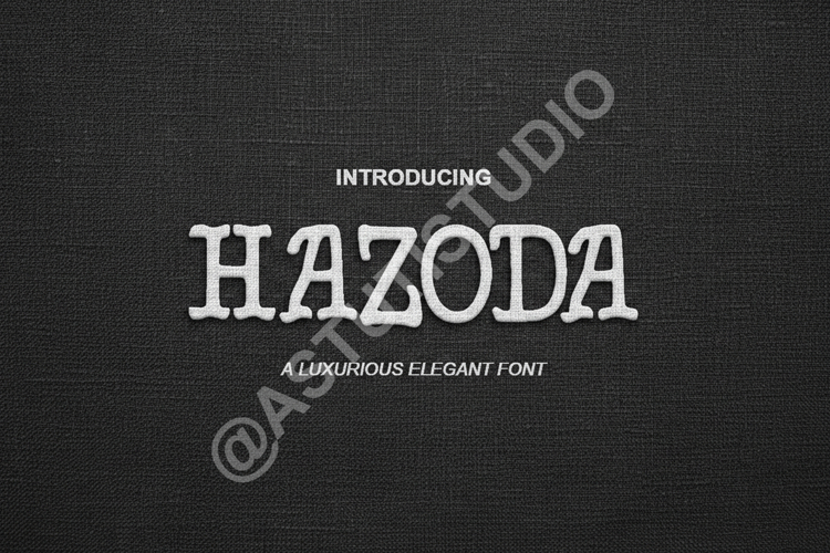 Hazoda - Modern Sophisticated Serif Typeface