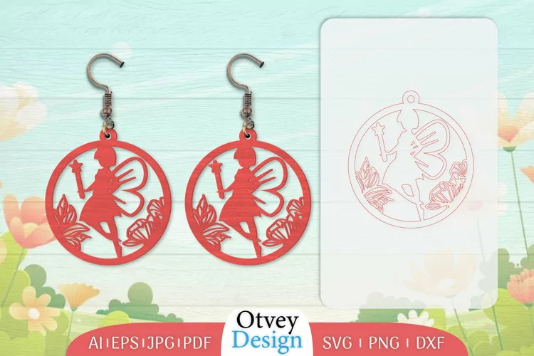Fairy Earrings Lasercut