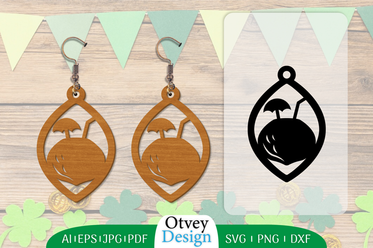 Earring Summer Lasercut