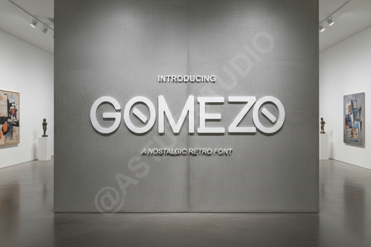 Gomezo - Bold Modern Geometric Sans example image 1