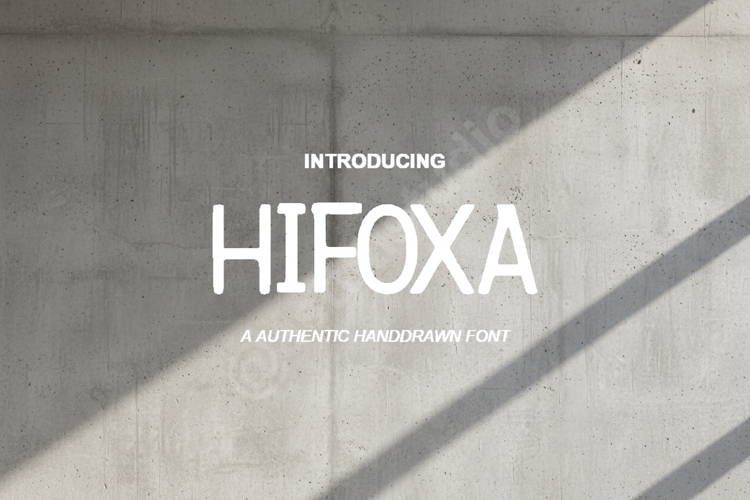 Hifoxa - Sophisticated Modern Serif Typeface